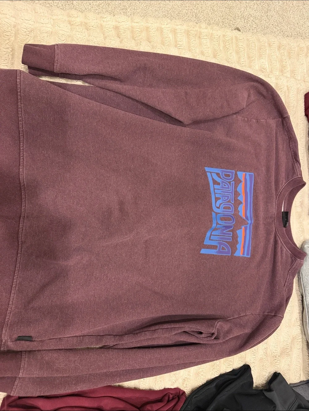 Maroon Patagonia Men's Crewneck Sweatshirt